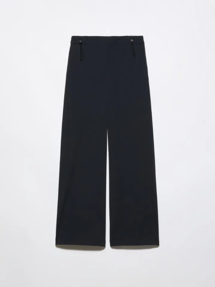 Technical-jersey trousers - black