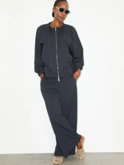 Technical-jersey trousers - black