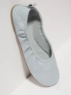 Textured leather ballet flats - avio