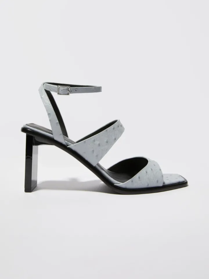 Textured leather sandals - avio
