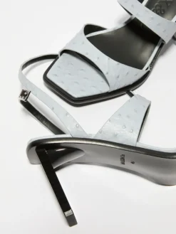 Textured leather sandals - avio