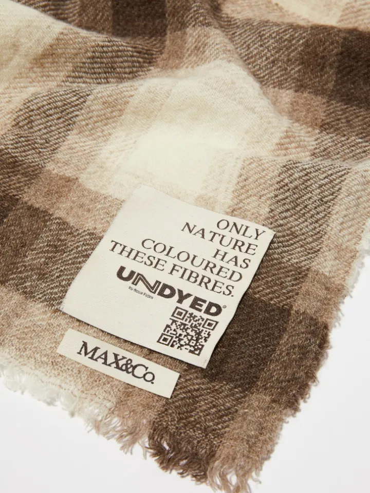 Undyed wool-blend stole - turtledove
