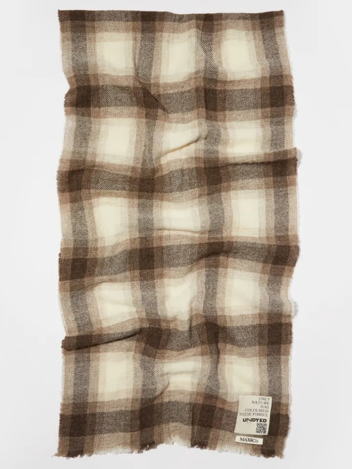 Undyed wool-blend stole - turtledove