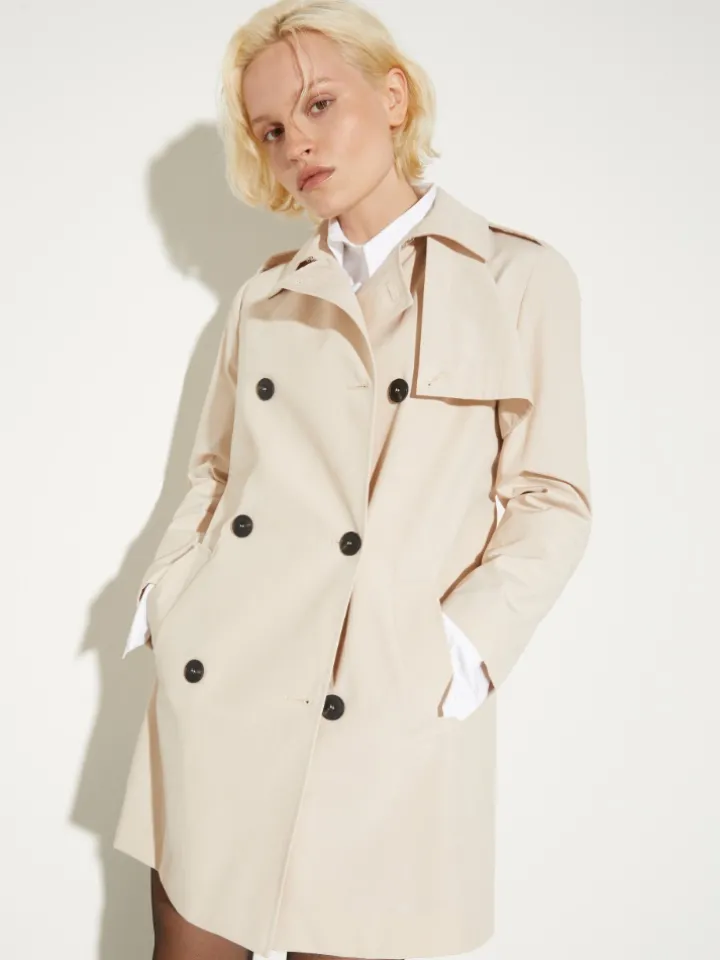 Water-repellent trench coat - beige