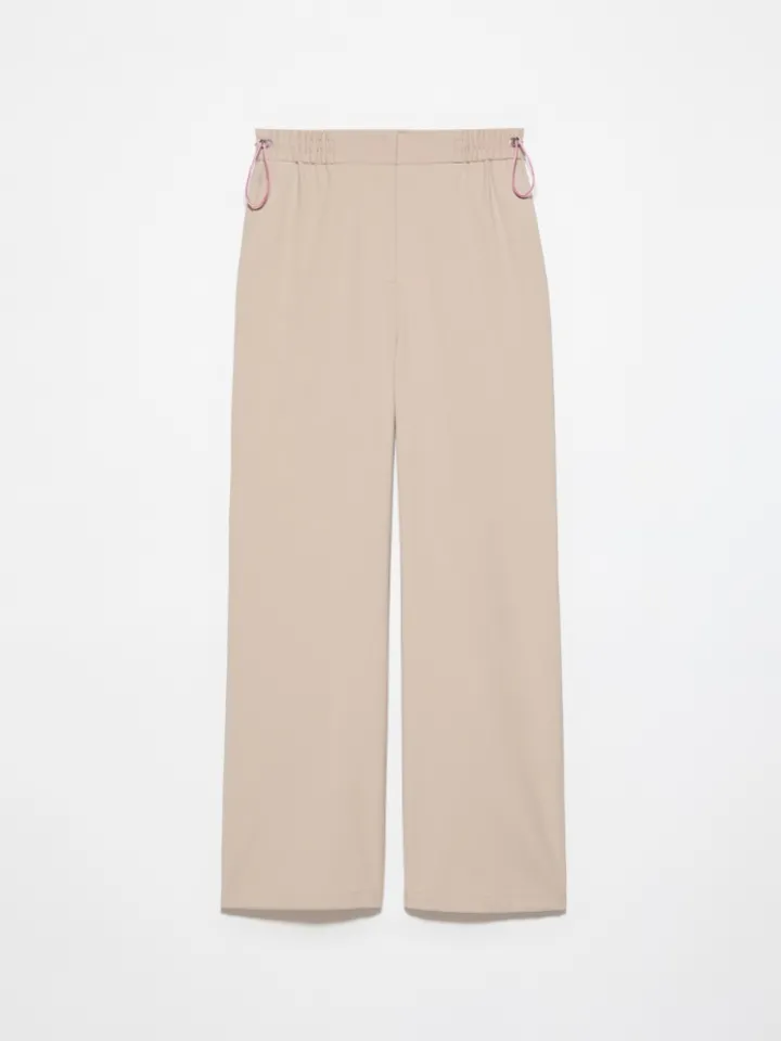 Wool-blend trousers - beige
